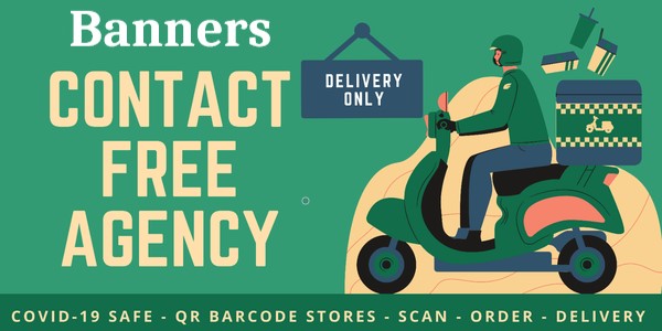 "Contact Free Agency - Contactless Delivery & Business Recovery - Banners"